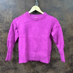 Philosophy XS raspberry pink crewneck‎ sweater long sleeve long cuffs